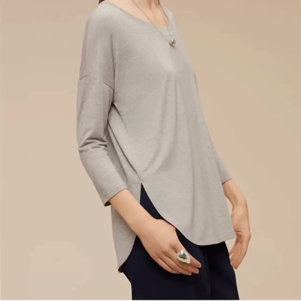 NWT Aritzia Babaton ‘Norris’ Long Sleeve Tee - Picture 6 of 7